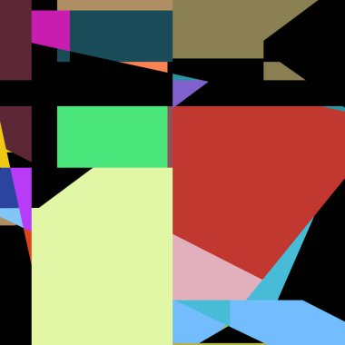 Geometrik soyutlama üretken sanat arkaplan çizimi