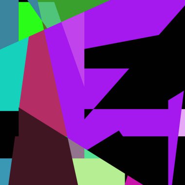 Geometrik soyutlama üretken sanat arkaplan çizimi