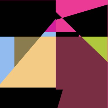 Geometrik soyutlama üretken sanat arkaplan çizimi