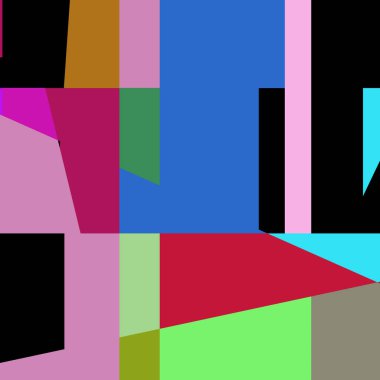 Geometrik soyutlama üretken sanat arkaplan çizimi