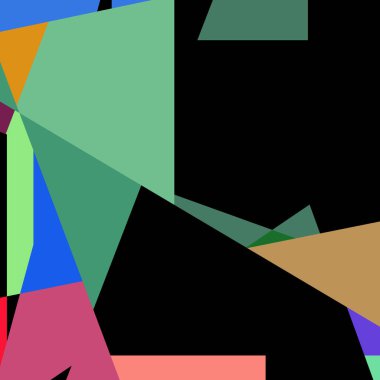 Geometrik soyutlama üretken sanat arkaplan çizimi