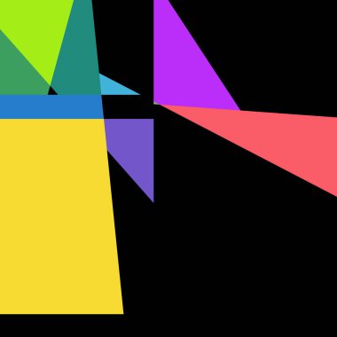 Geometrik soyutlama üretken sanat arkaplan çizimi