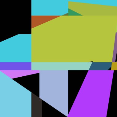 Geometrik soyutlama üretken sanat arkaplan çizimi