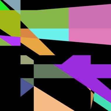 Geometrik soyutlama üretken sanat arkaplan çizimi