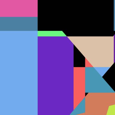 Geometrik soyutlama üretken sanat arkaplan çizimi