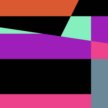 Geometrik soyutlama üretken sanat arkaplan çizimi