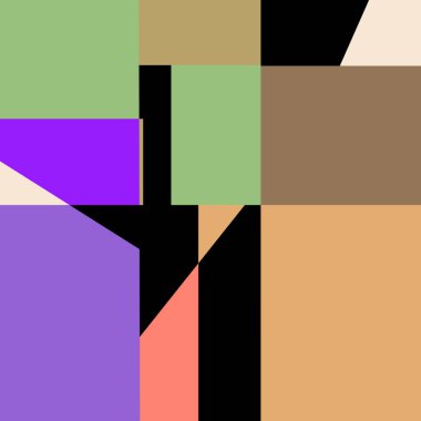 Geometrik soyutlama üretken sanat arkaplan çizimi