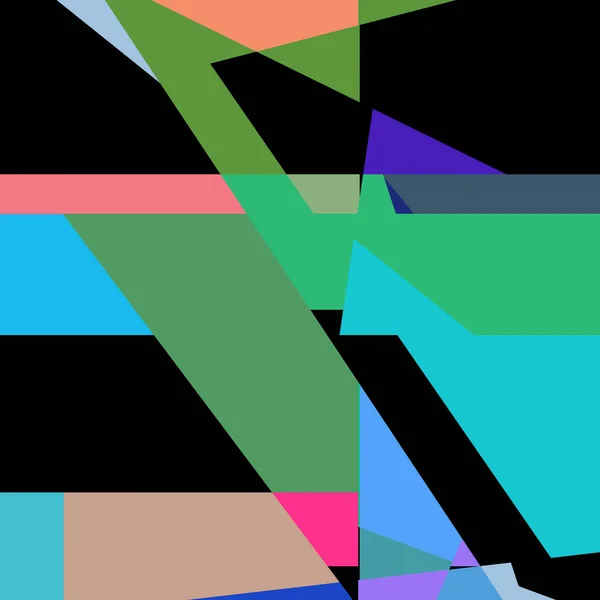 Geometric Abstraction Generative Art Background Art Illustration — Wektor stockowy