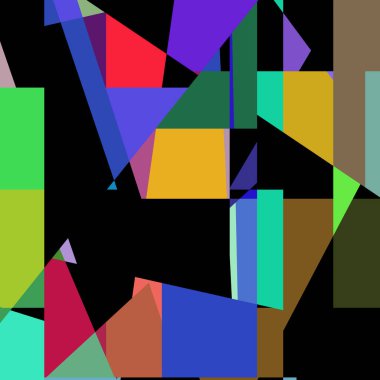 Geometrik soyutlama üretken sanat arkaplan çizimi