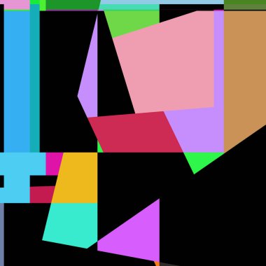 Geometrik soyutlama üretken sanat arkaplan çizimi