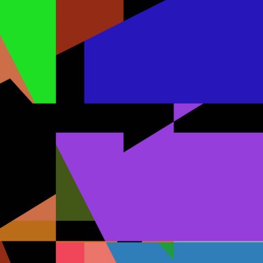 Geometrik soyutlama üretken sanat arkaplan çizimi