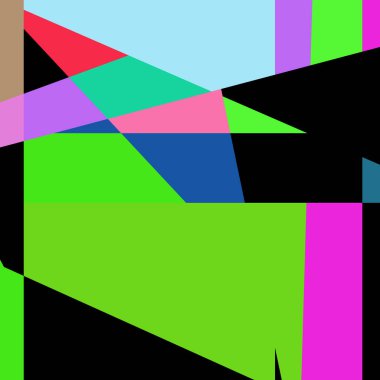 Geometrik soyutlama üretken sanat arkaplan çizimi