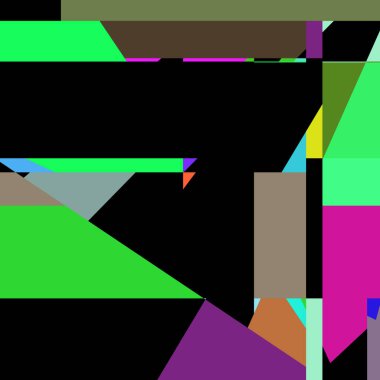 Geometrik soyutlama üretken sanat arkaplan çizimi