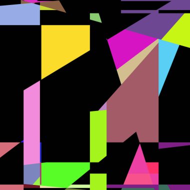 Geometrik soyutlama üretken sanat arkaplan çizimi