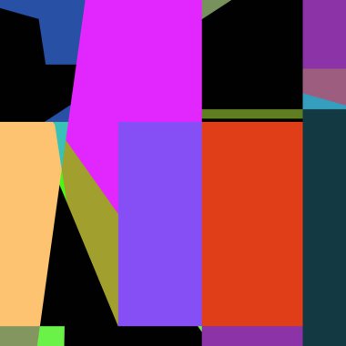 Geometrik soyutlama üretken sanat arkaplan çizimi