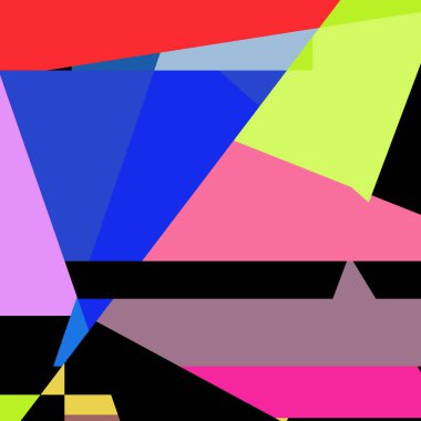 Geometrik soyutlama üretken sanat arkaplan çizimi