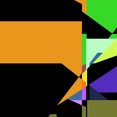 Geometrik soyutlama üretken sanat arkaplan çizimi