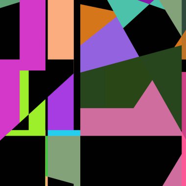 Geometrik soyutlama üretken sanat arkaplan çizimi