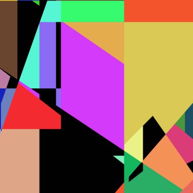 Geometrik soyutlama üretken sanat arkaplan çizimi