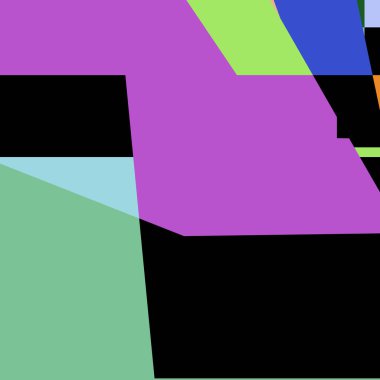 Geometrik soyutlama üretken sanat arkaplan çizimi