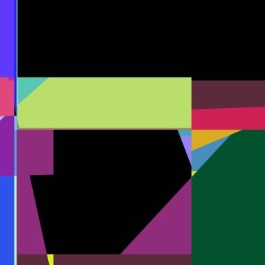 Geometrik soyutlama üretken sanat arkaplan çizimi