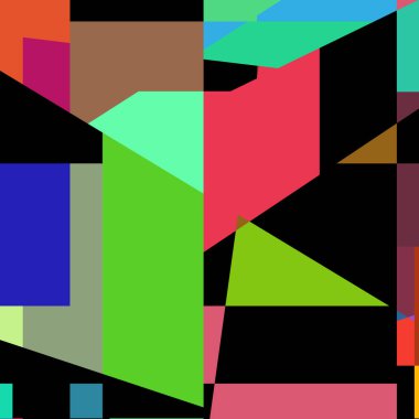 Geometrik soyutlama üretken sanat arkaplan çizimi