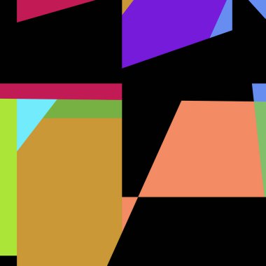 Geometrik soyutlama üretken sanat arkaplan çizimi