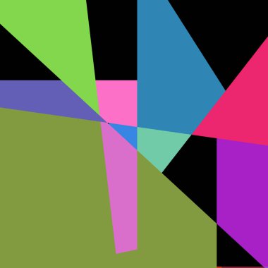 Geometrik soyutlama üretken sanat arkaplan çizimi