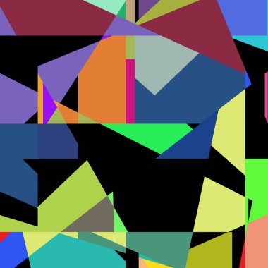 Geometrik soyutlama üretken sanat arkaplan çizimi