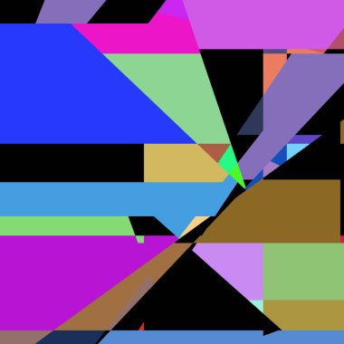 Geometrik soyutlama üretken sanat arkaplan çizimi