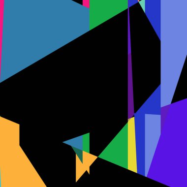 Geometrik soyutlama üretken sanat arkaplan çizimi