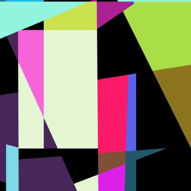 Geometrik soyutlama üretken sanat arkaplan çizimi