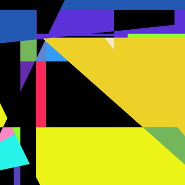 Geometrik soyutlama üretken sanat arkaplan çizimi