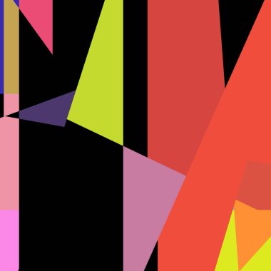 Geometrik soyutlama üretken sanat arkaplan çizimi