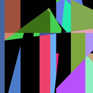 Geometrik soyutlama üretken sanat arkaplan çizimi