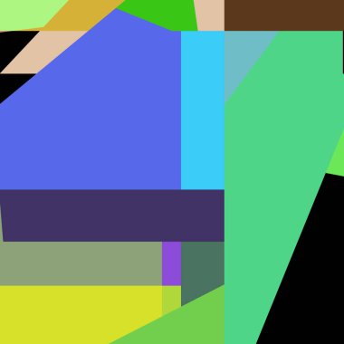 Geometrik soyutlama üretken sanat arkaplan çizimi