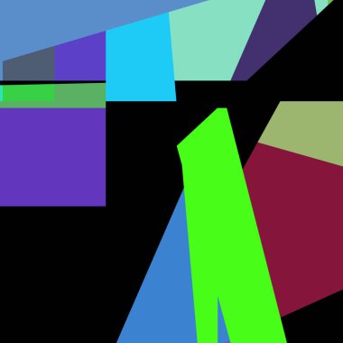 Geometrik soyutlama üretken sanat arkaplan çizimi