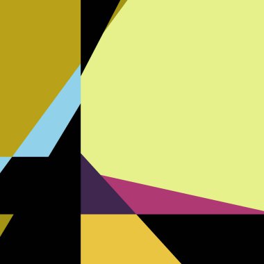 Geometrik soyutlama üretken sanat arkaplan çizimi