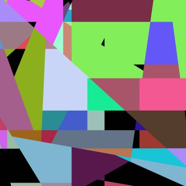 Geometrik soyutlama üretken sanat arkaplan çizimi