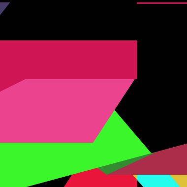 Geometrik soyutlama üretken sanat arkaplan çizimi