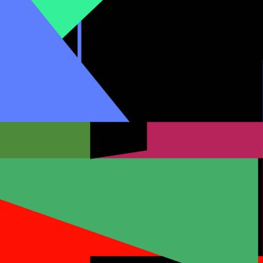 Geometrik soyutlama üretken sanat arkaplan çizimi