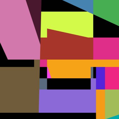 Geometrik soyutlama üretken sanat arkaplan çizimi