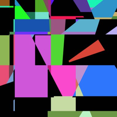 Geometrik soyutlama üretken sanat arkaplan çizimi