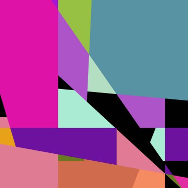 Geometrik soyutlama üretken sanat arkaplan çizimi