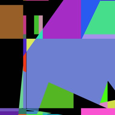 Geometrik soyutlama üretken sanat arkaplan çizimi