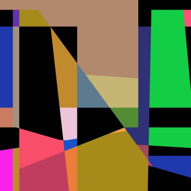 Geometrik soyutlama üretken sanat arkaplan çizimi