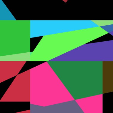 Geometrik soyutlama üretken sanat arkaplan çizimi