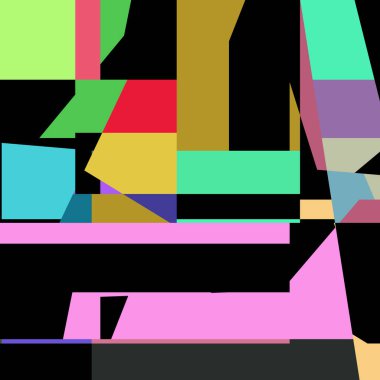 Geometrik soyutlama üretken sanat arkaplan çizimi