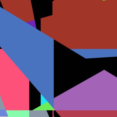 Geometrik soyutlama üretken sanat arkaplan çizimi