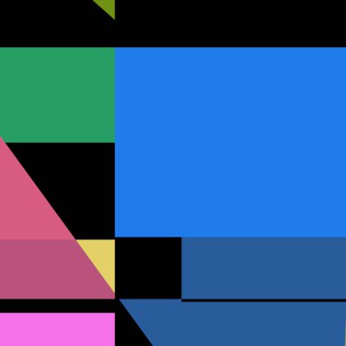 Geometrik soyutlama üretken sanat arkaplan çizimi